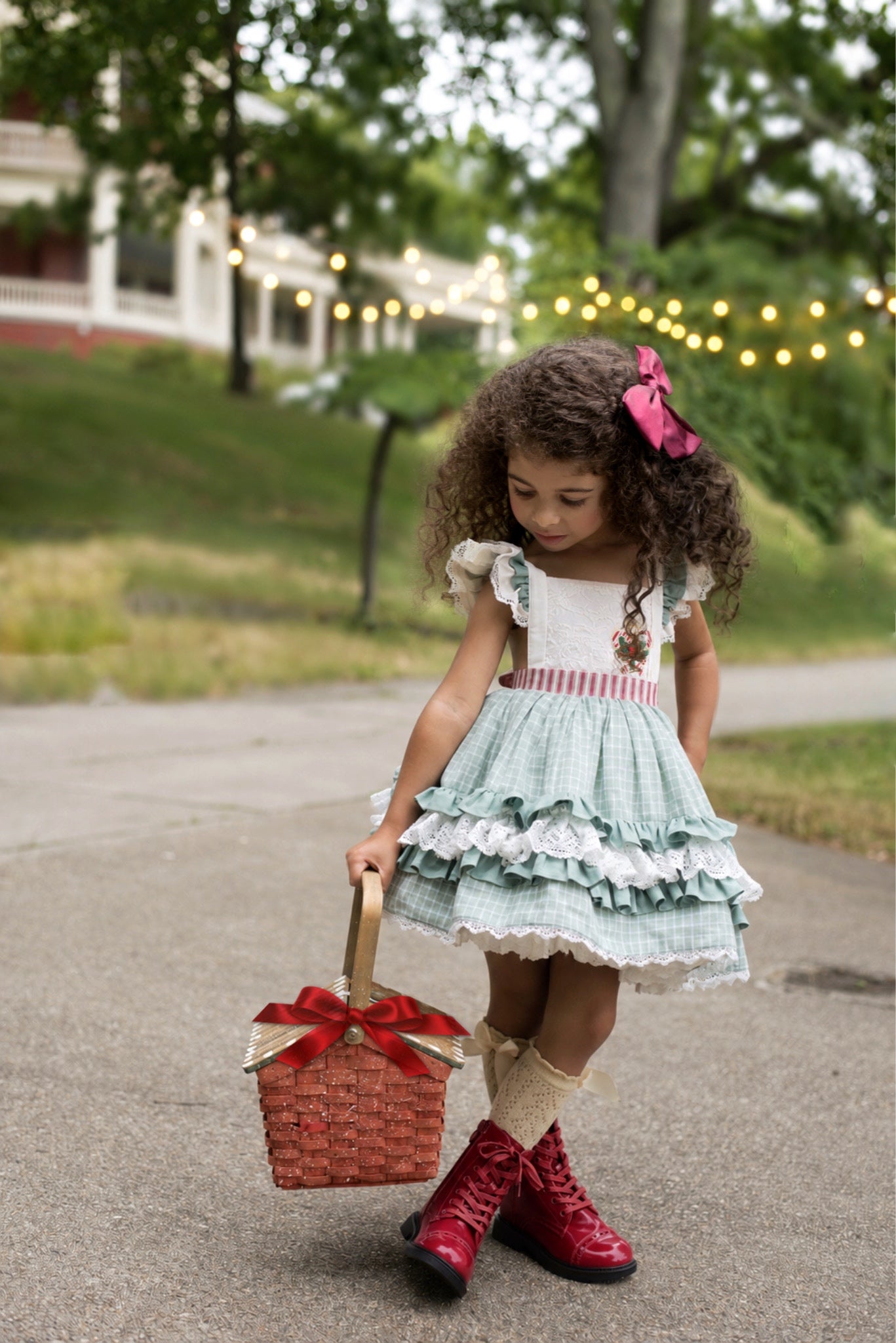 Peppermint and Pine Pettiskirt Dress - PREORDER