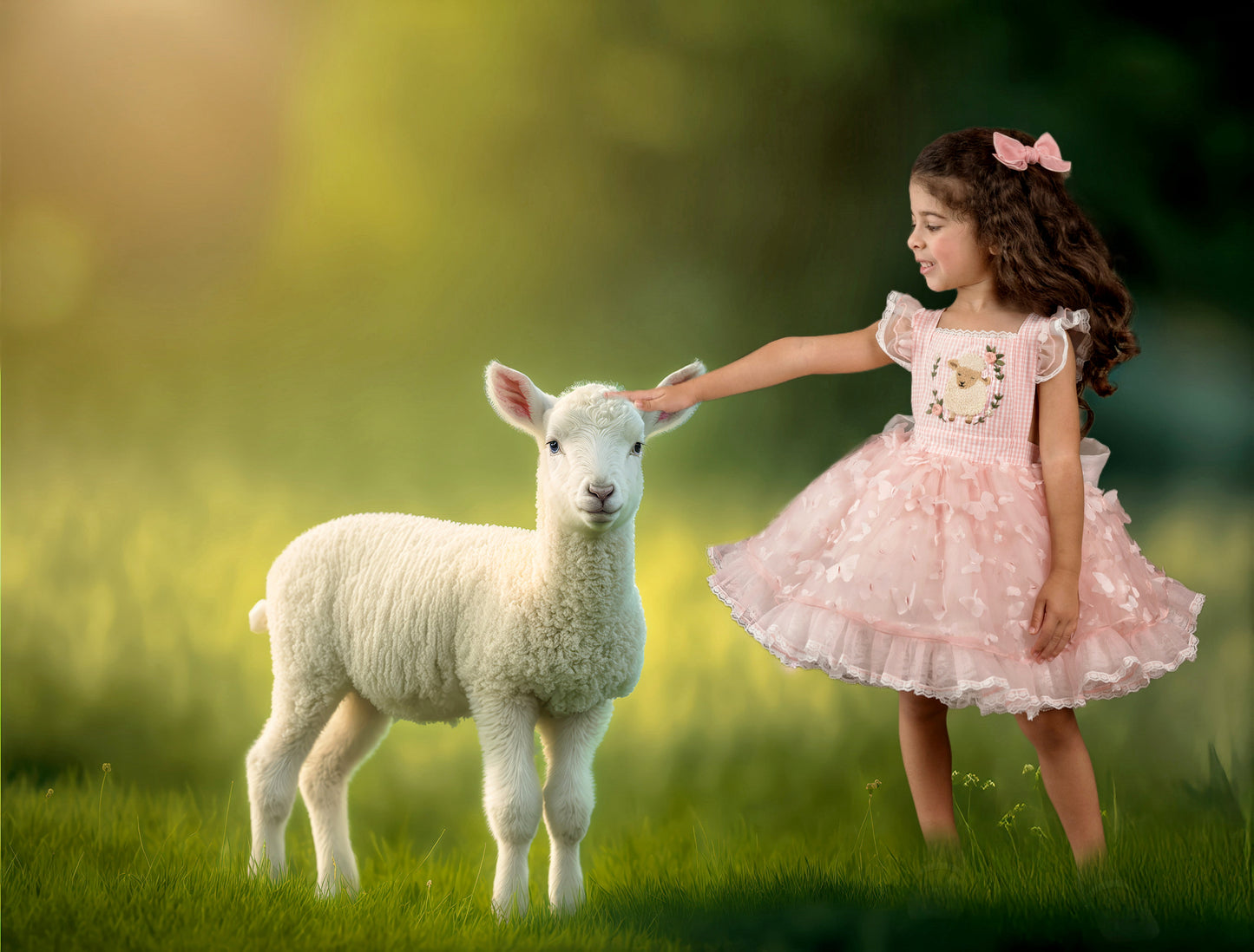 Lola's Little Lamb Pettiskirt Dress - PREORDER