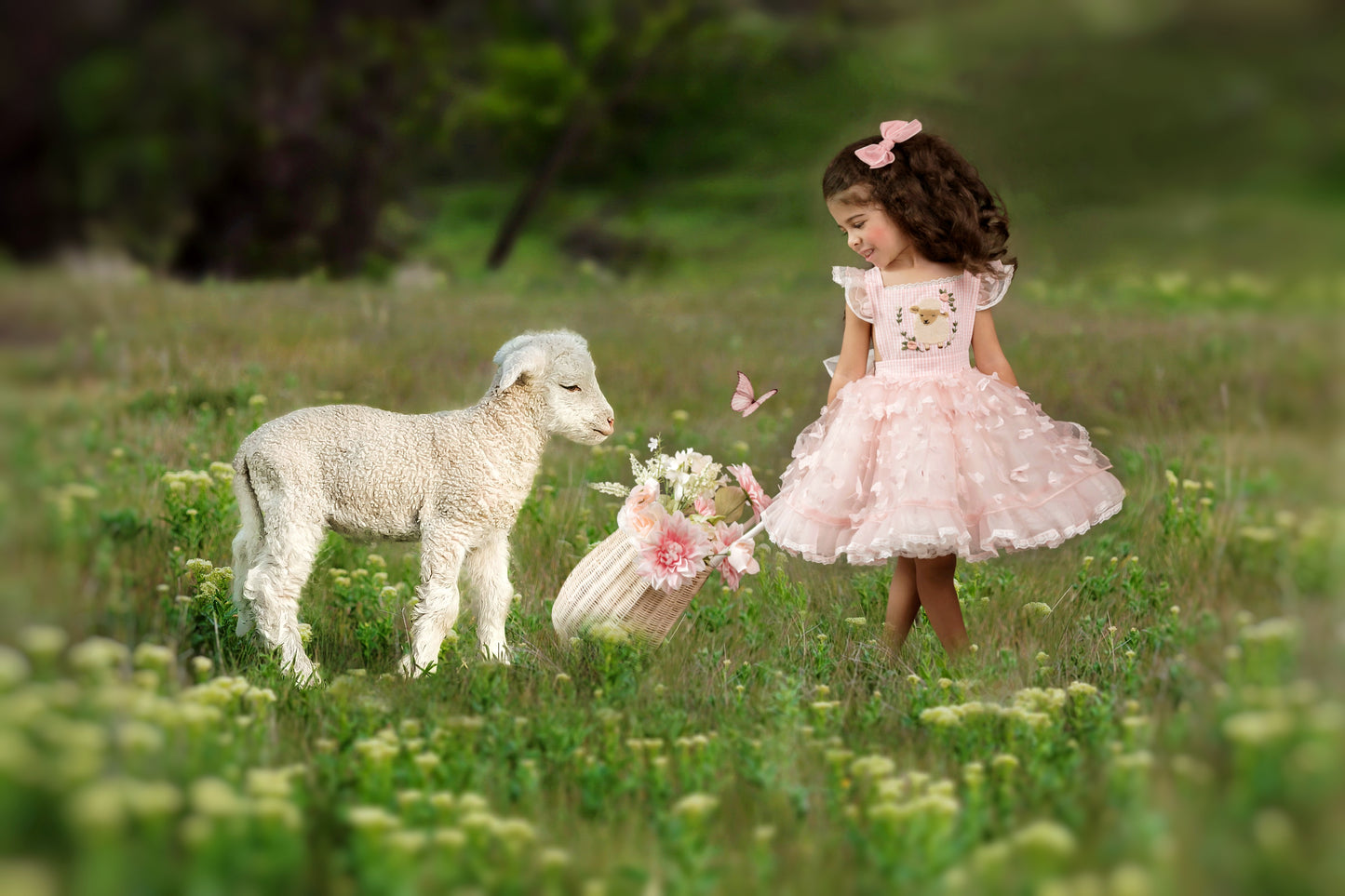 Lola's Little Lamb Pettiskirt Dress - PREORDER