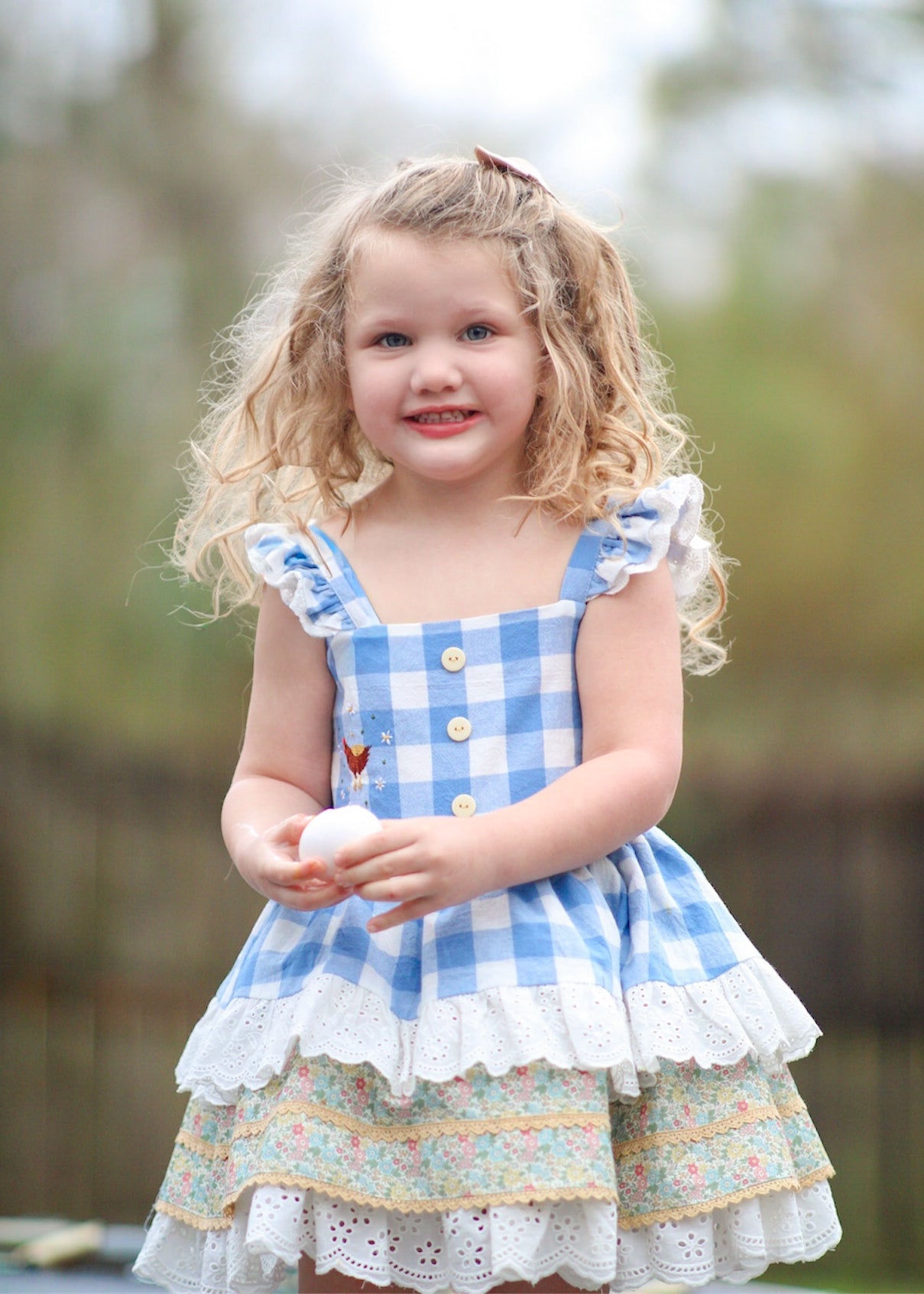 Ellie Jo's Wildflower Hen Pinafore set - PREORDER