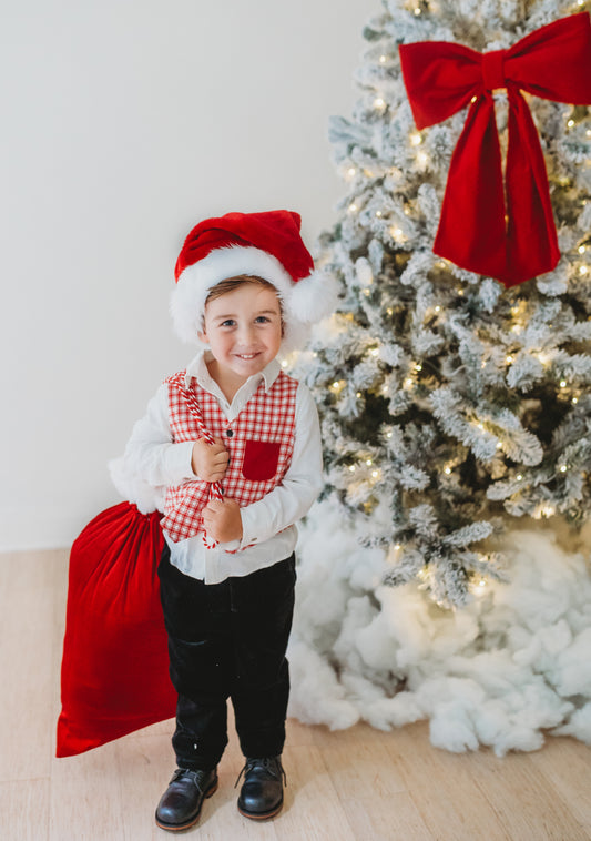 Boys Vest - The Claus and Co Collection - PREORDER
