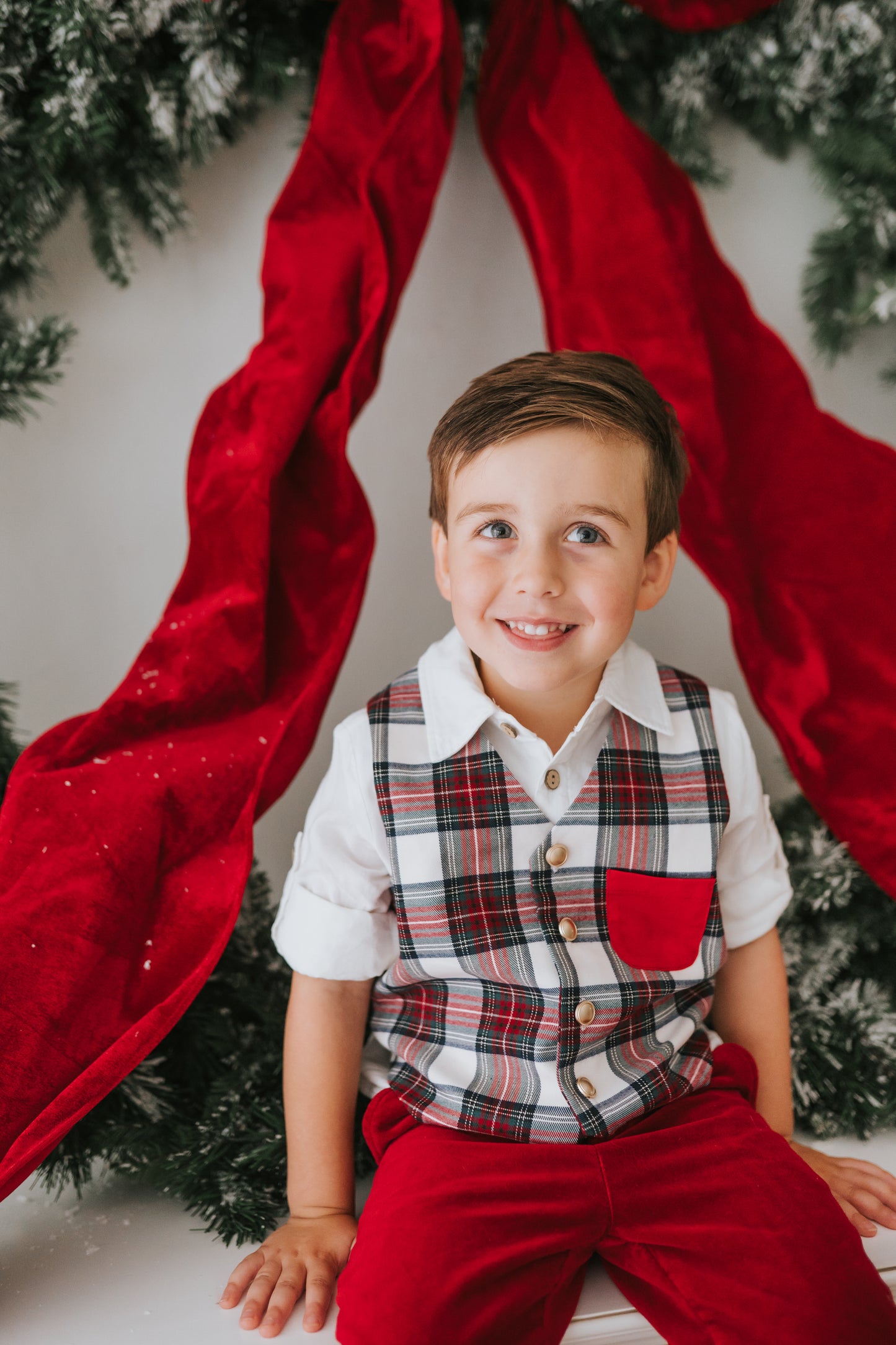 North Pole Prince Boys Vest - PREORDER