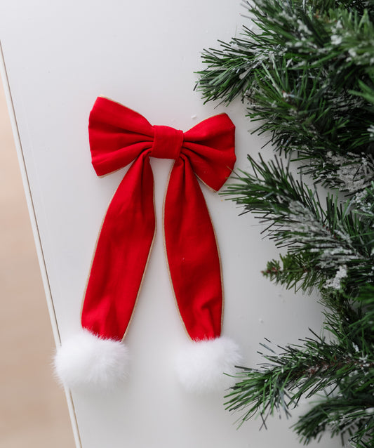 North Pole Princess HAIR BOW - preorder