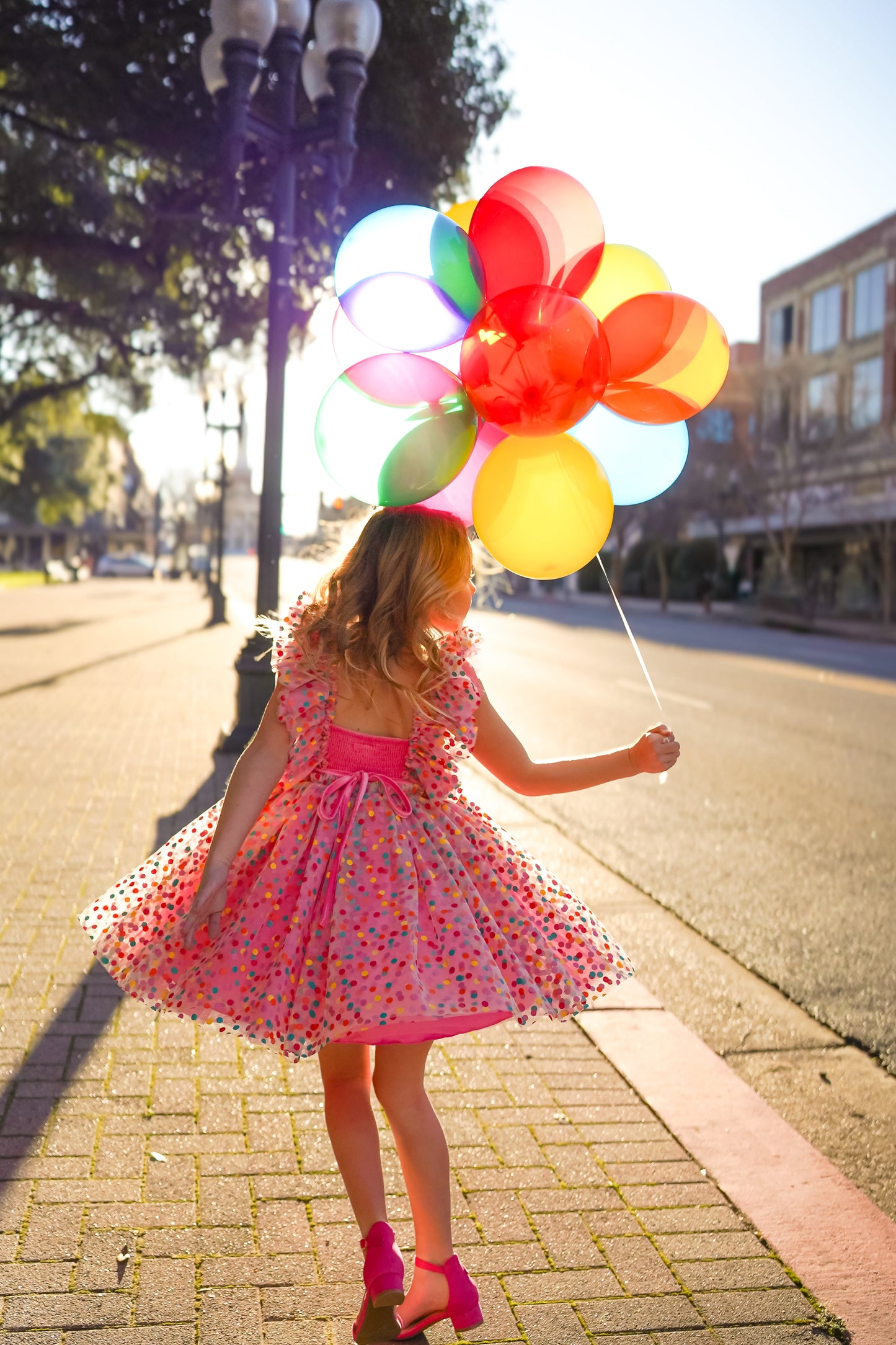 PREORDER - Millie's Confetti Party Pink Dress - PREORDER