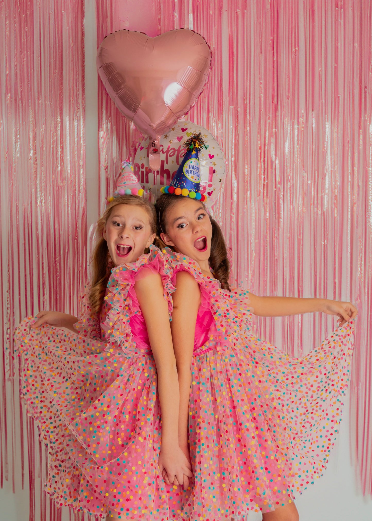 PREORDER - Millie's Confetti Party Pink Dress - PREORDER