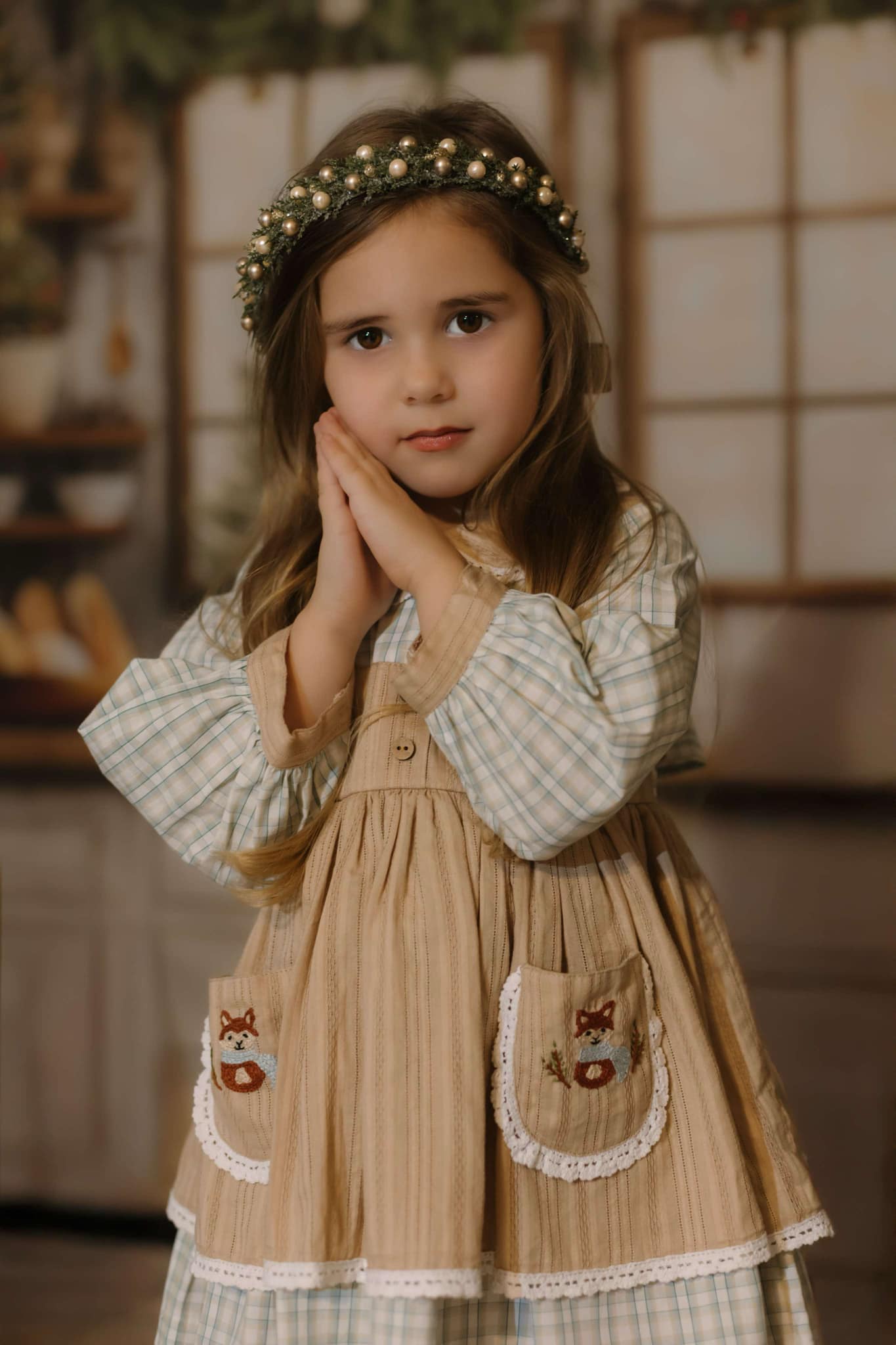 Little Fox Tales Apron Dress - PREORDER