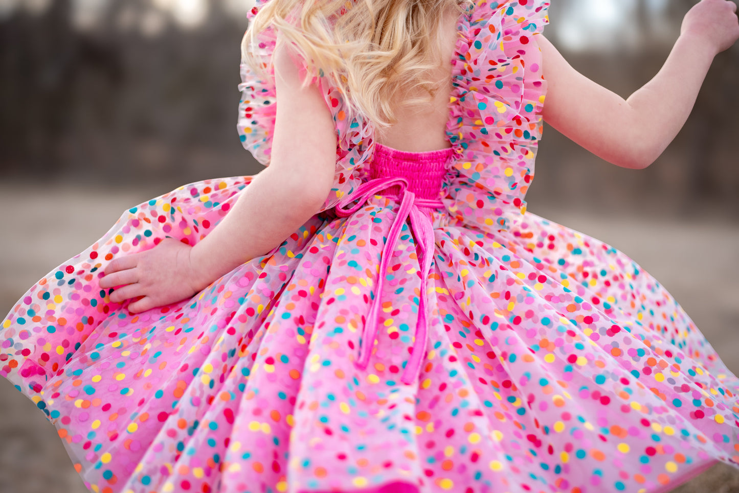 PREORDER - Millie's Confetti Party Pink Dress - PREORDER