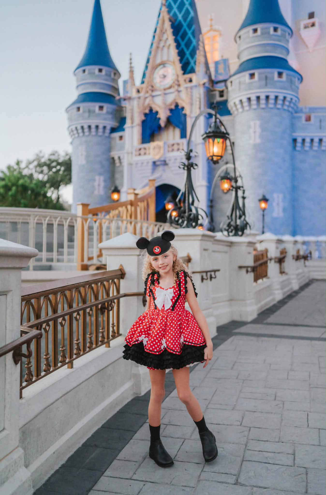 Polka Dot Party Dress and Blooms - PREORDER