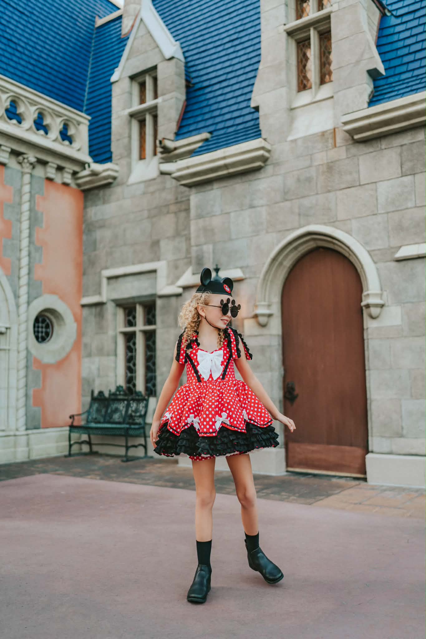 Polka Dot Party Dress and Blooms - PREORDER