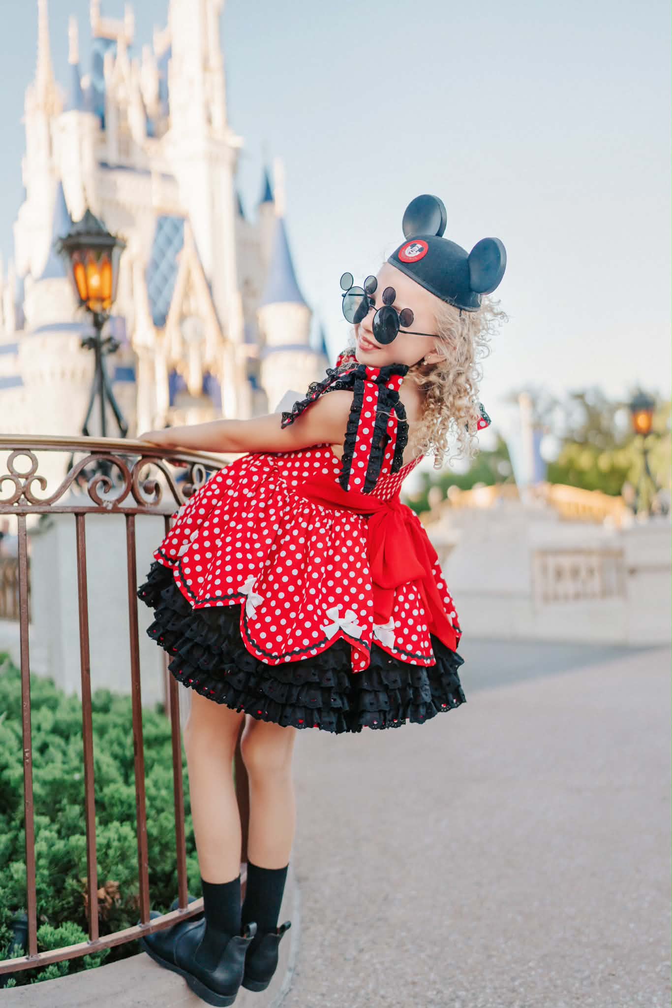 Polka Dot Party Dress and Blooms - PREORDER