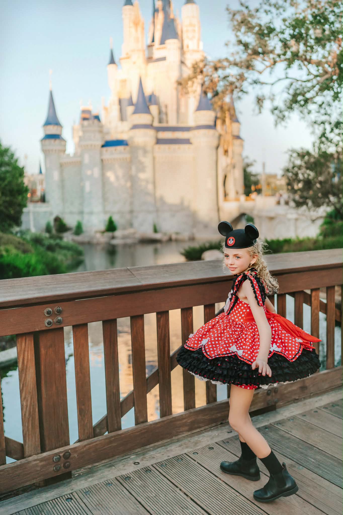 Polka Dot Party Dress and Blooms - PREORDER