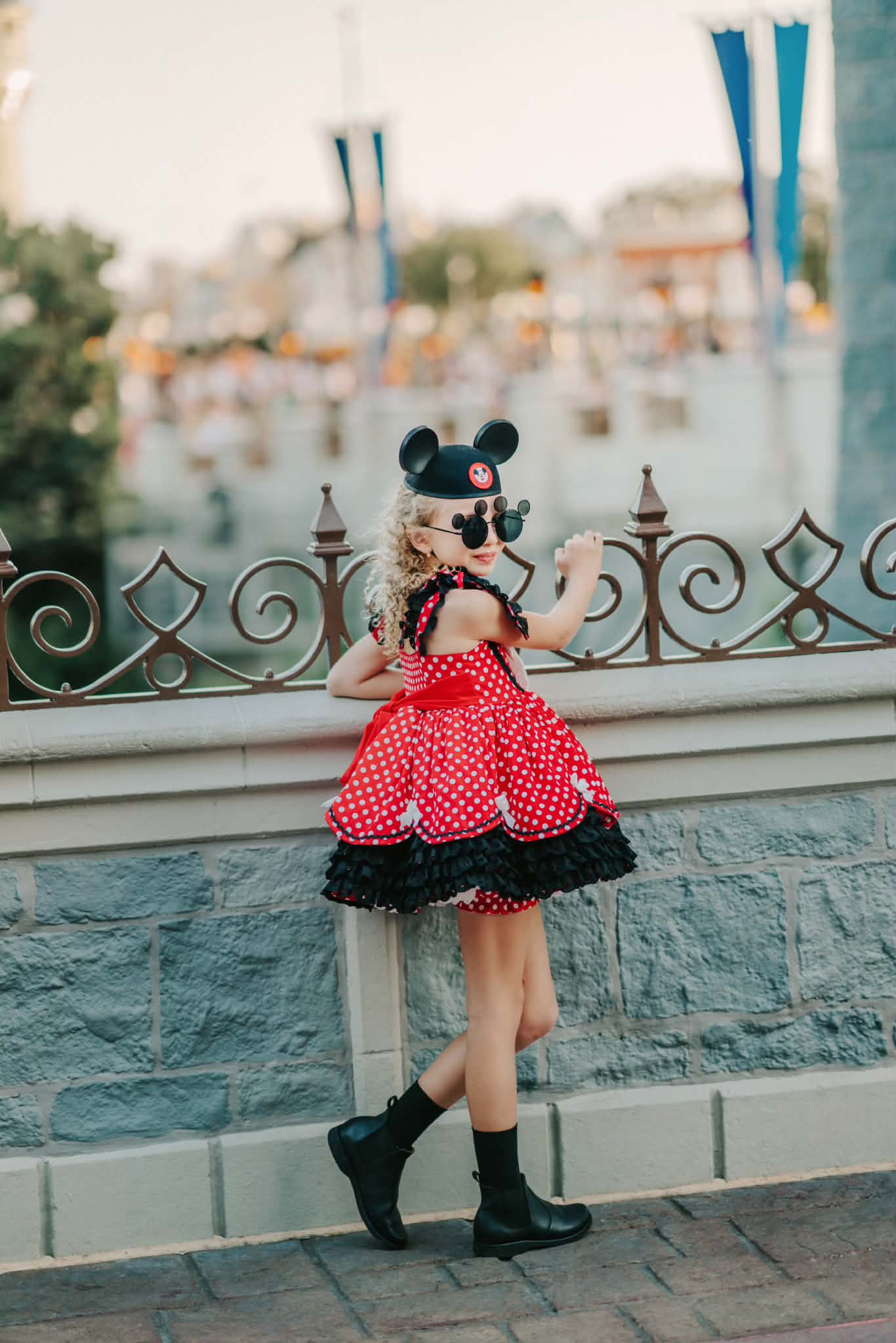 Polka Dot Party Dress and Blooms - PREORDER