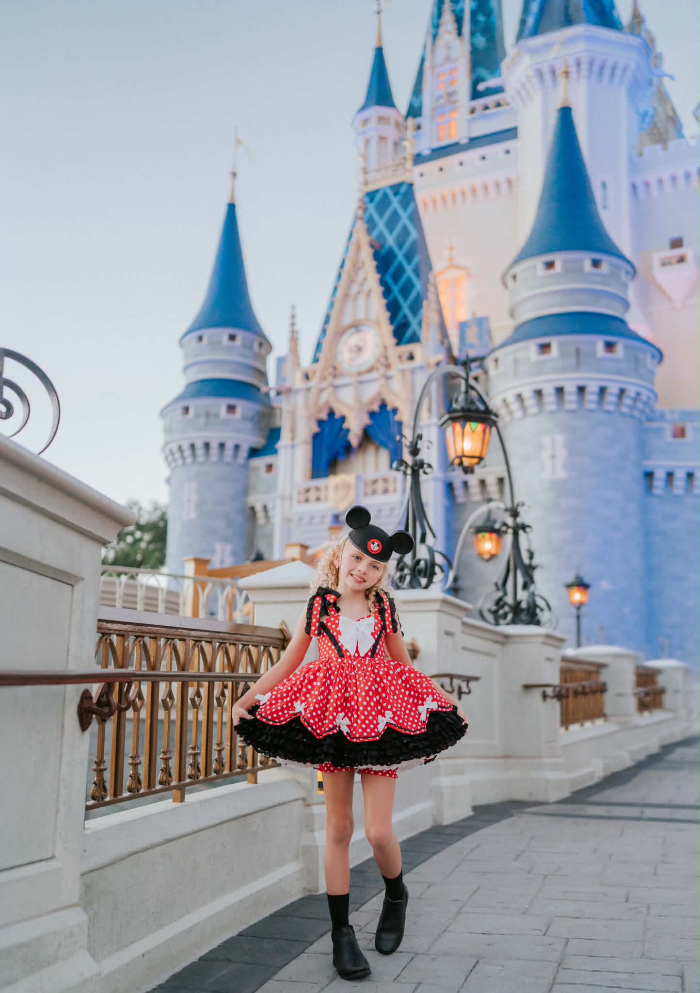 Polka Dot Party Dress and Blooms - PREORDER
