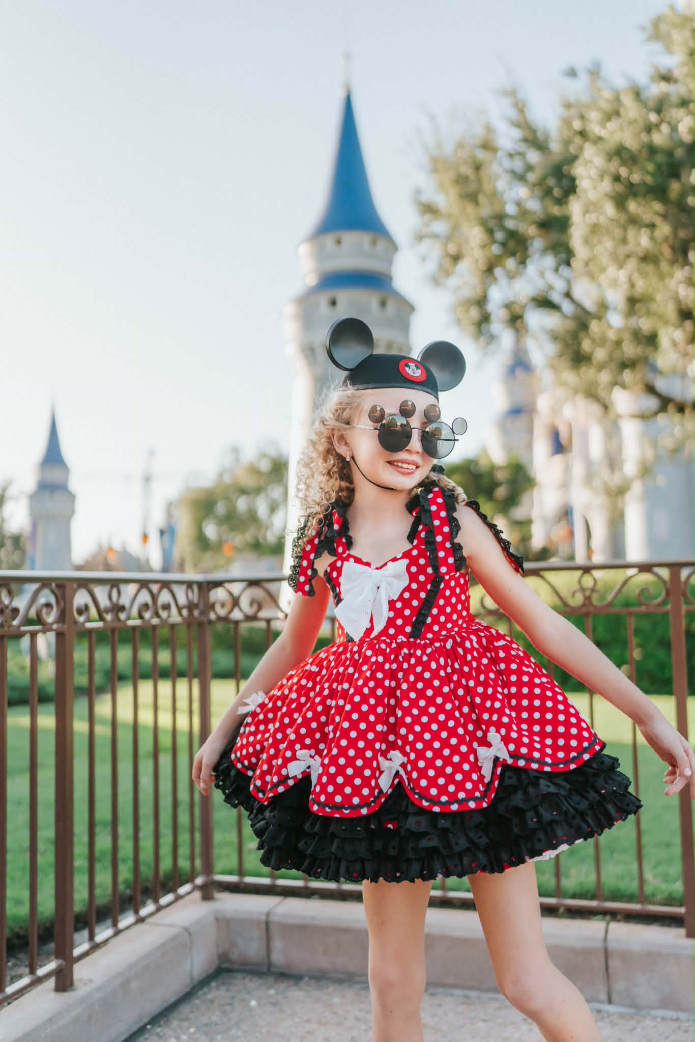 Polka Dot Party Dress and Blooms - PREORDER