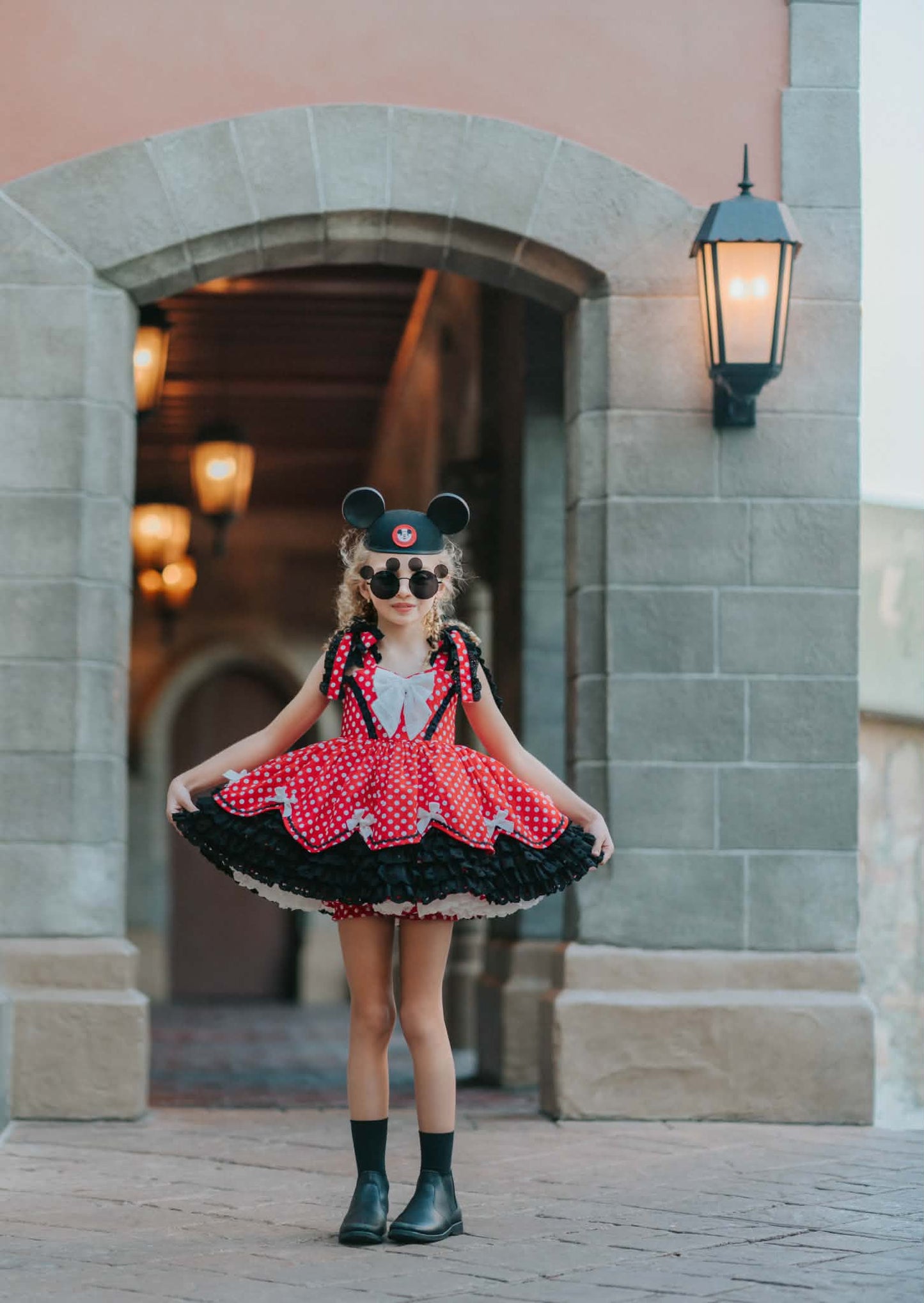 Polka Dot Party Dress and Blooms - PREORDER