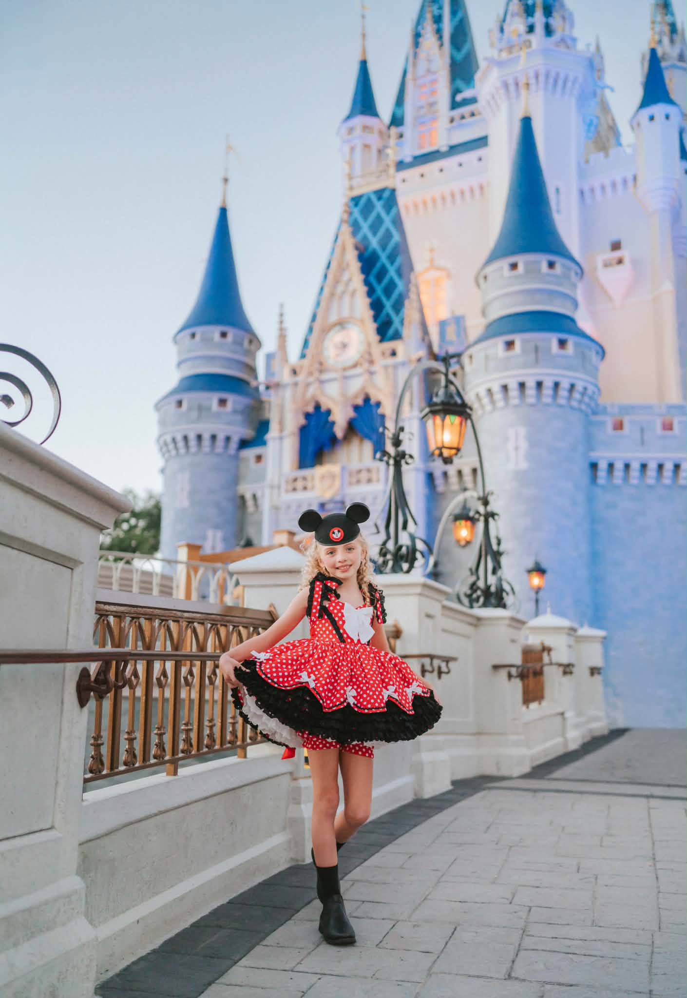 Polka Dot Party Dress and Blooms - PREORDER
