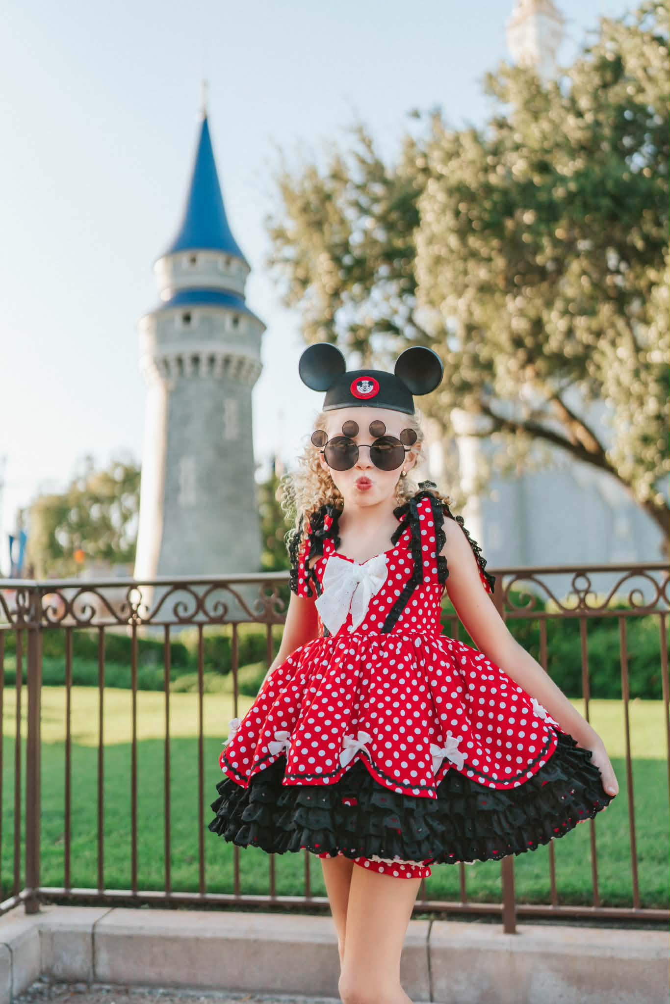 Polka Dot Party Dress and Blooms - PREORDER
