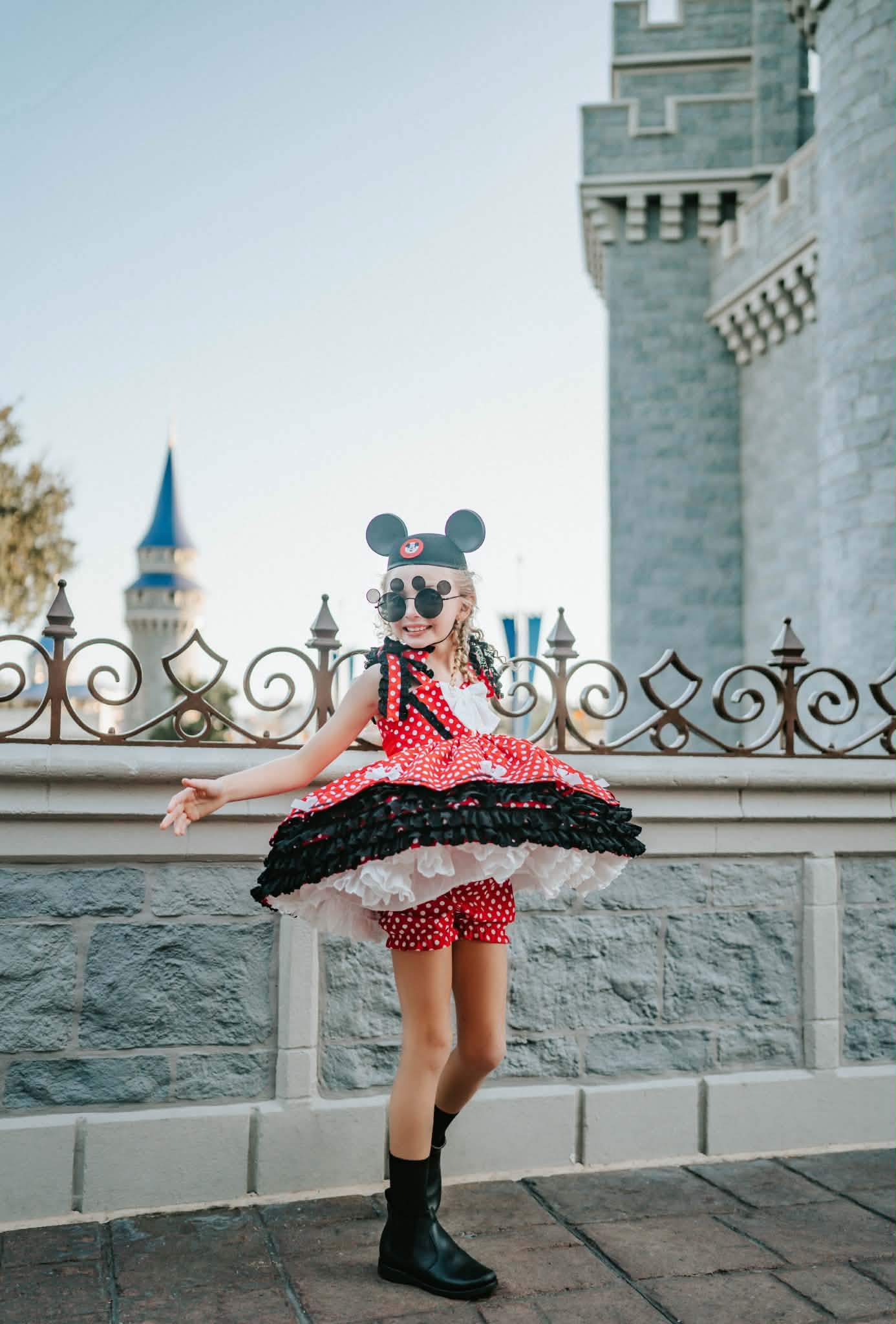 Polka Dot Party Dress and Blooms - PREORDER