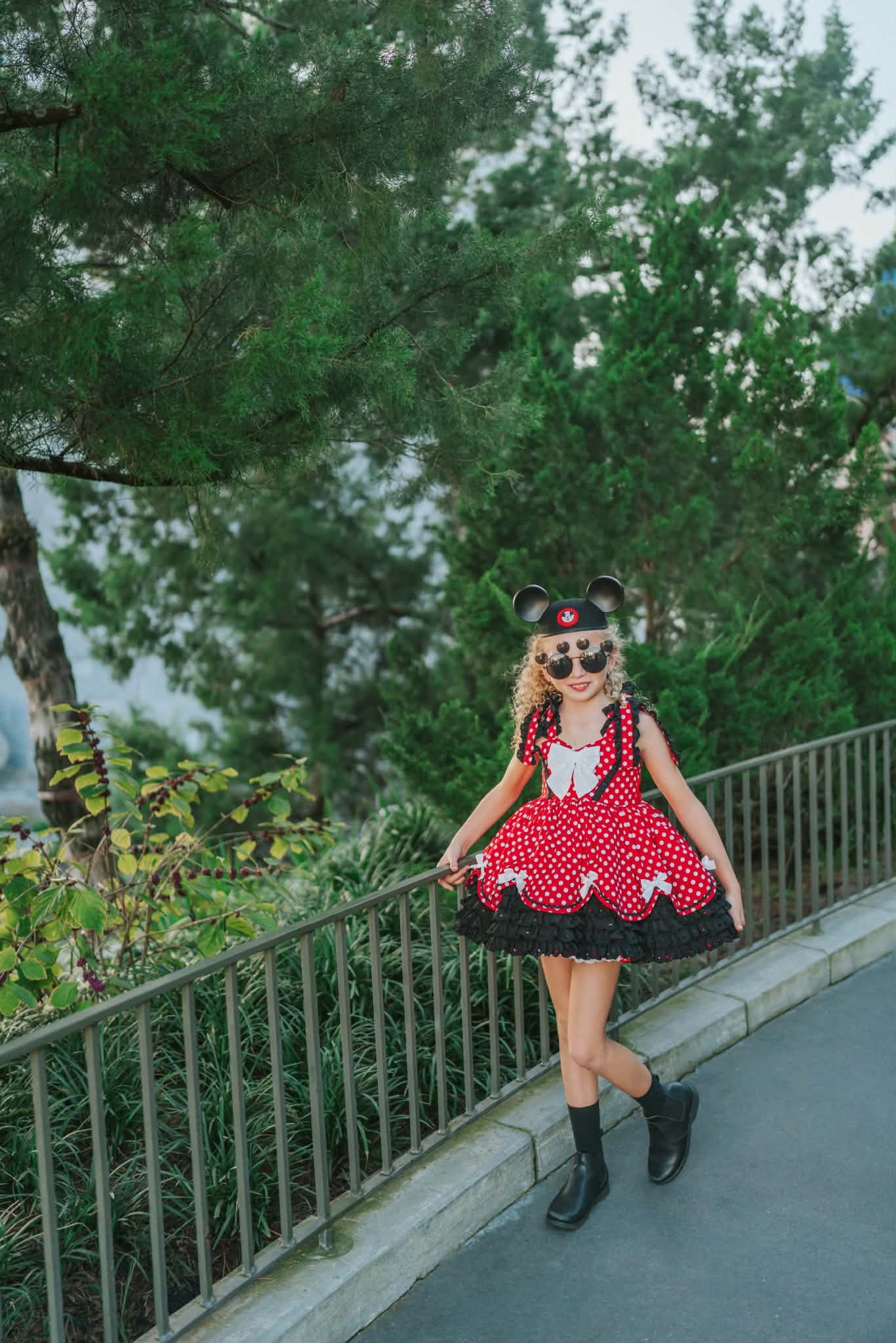 Polka Dot Party Dress and Blooms - PREORDER