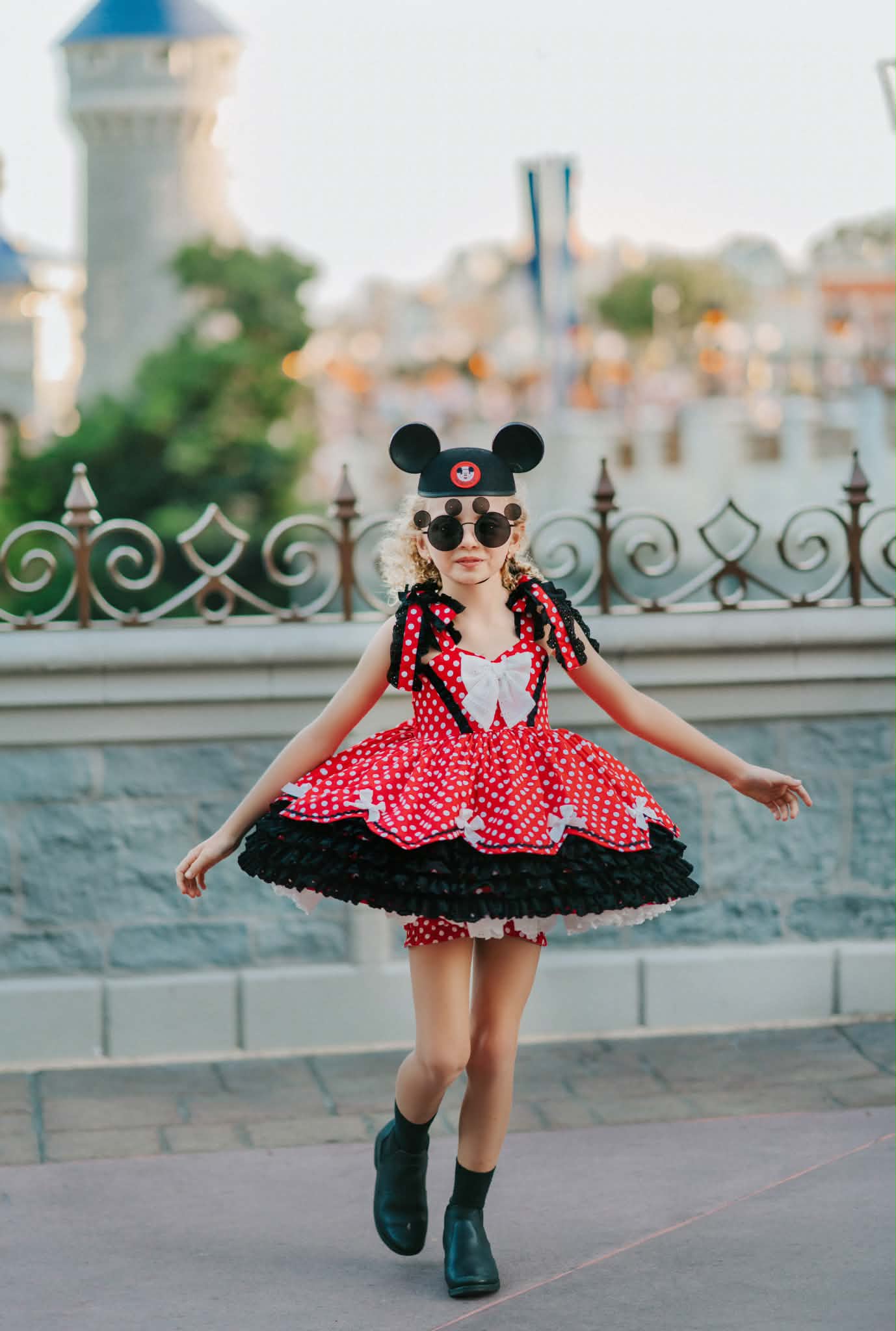 Polka Dot Party Dress and Blooms - PREORDER
