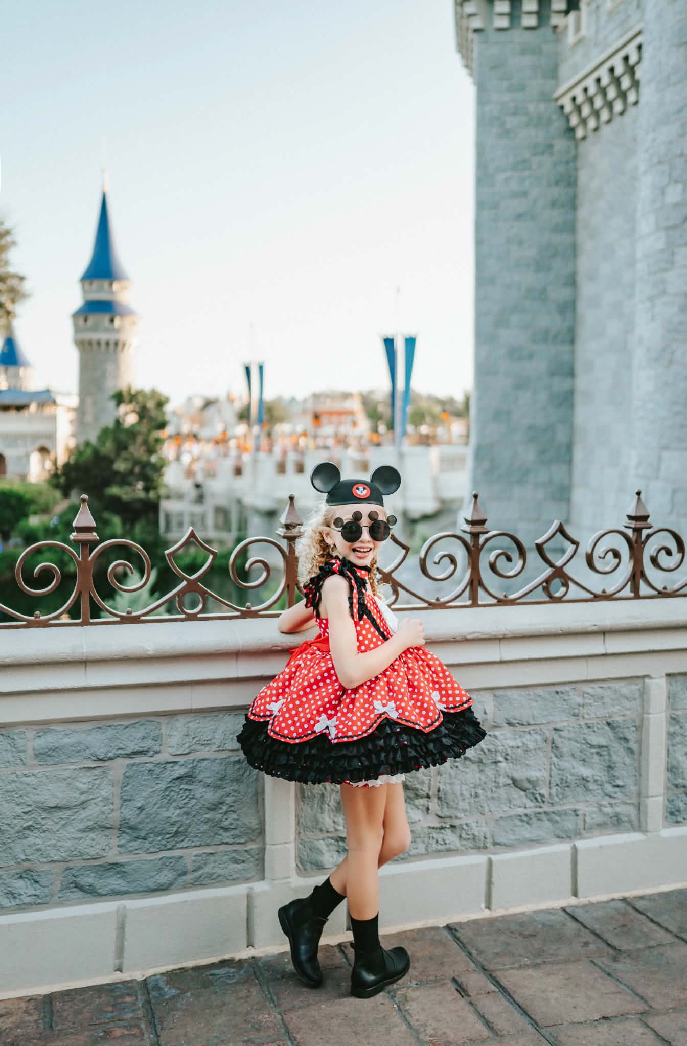 Polka Dot Party Dress and Blooms - PREORDER