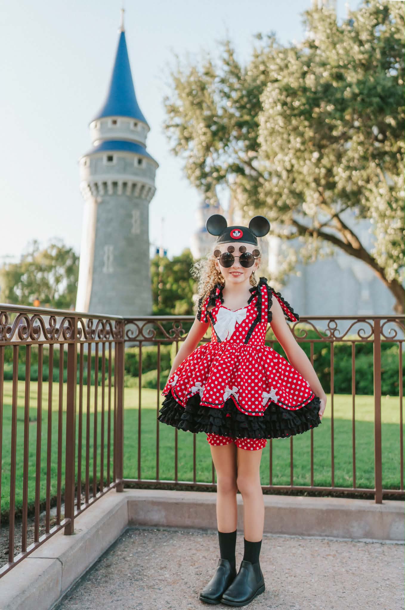 Polka Dot Party Dress and Blooms - PREORDER