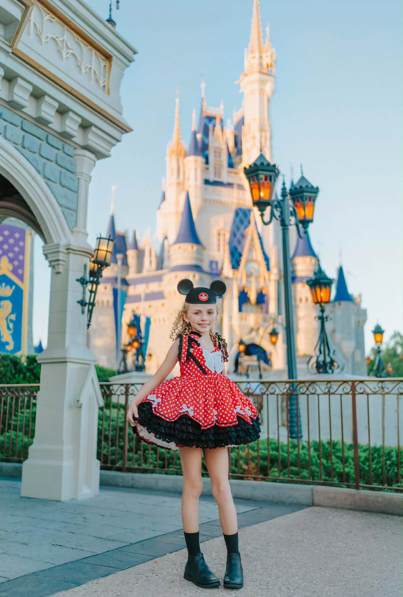 Polka Dot Party Dress and Blooms - PREORDER