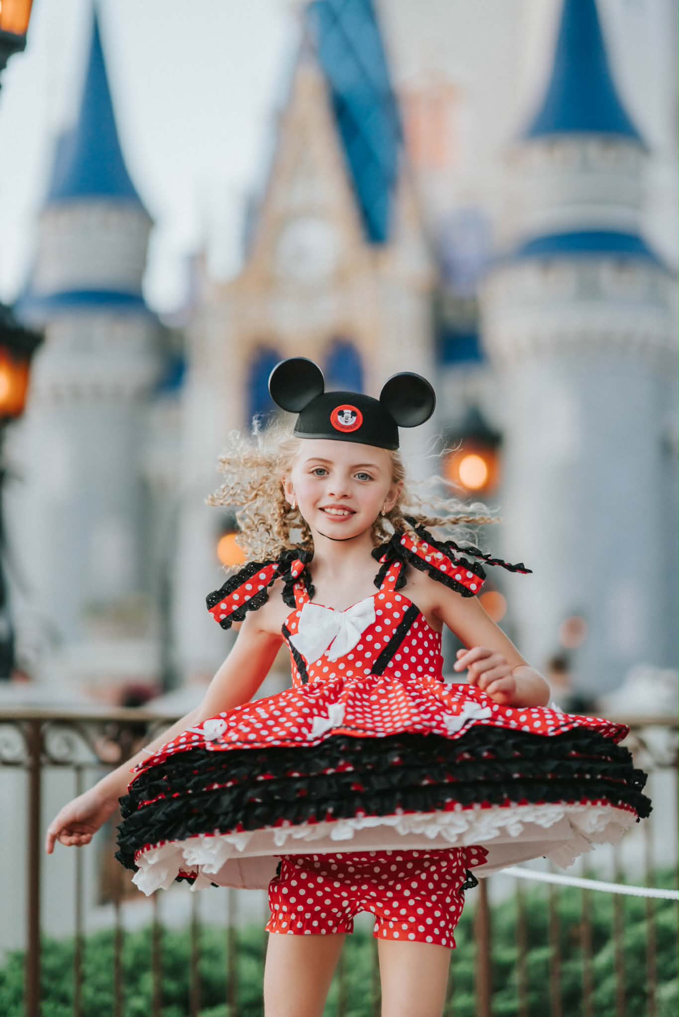 Polka Dot Party Dress and Blooms - PREORDER