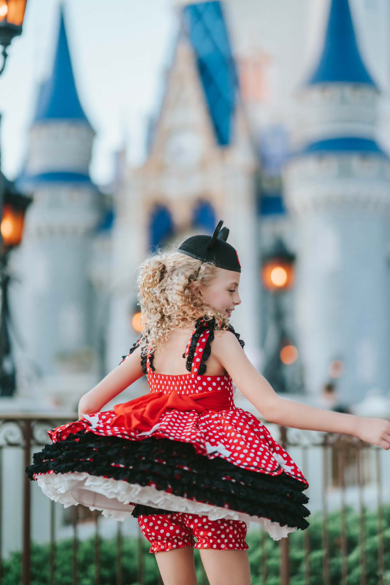 Polka Dot Party Dress and Blooms - PREORDER
