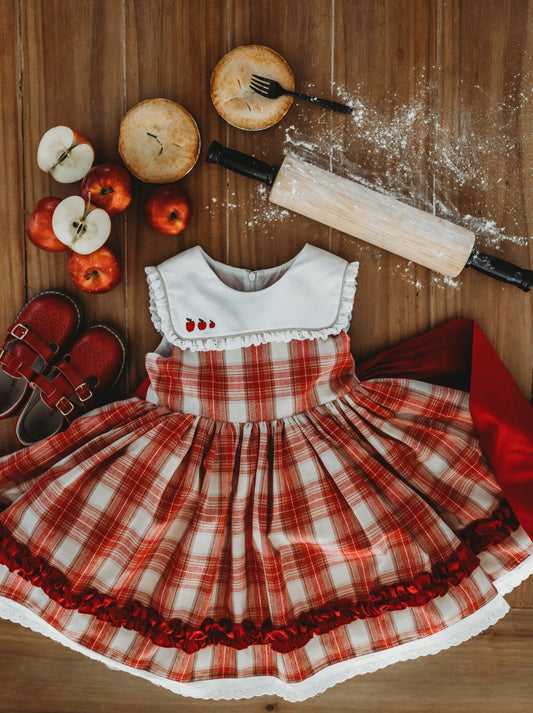 Ivy's "A is for Apple" dress