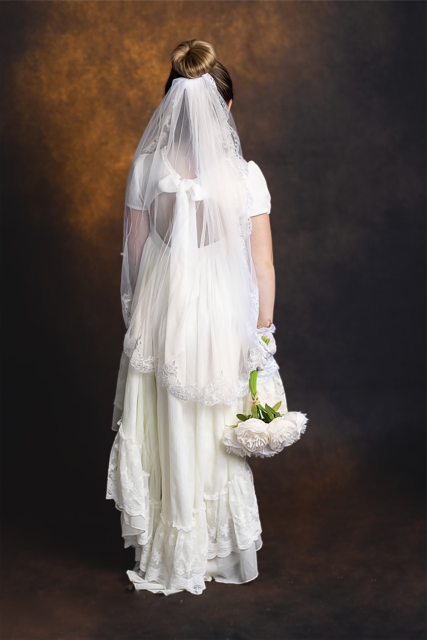 Valarie's Ivory Enchanted Hi-Low Maxi dress